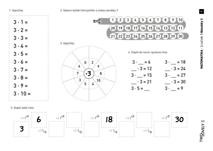 Matematika - Násobky 3